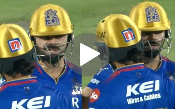 [Watch] Kohli Hugs Rajat Patidar After RCB Batter Unleashes Massive Six To Reach His Fifty